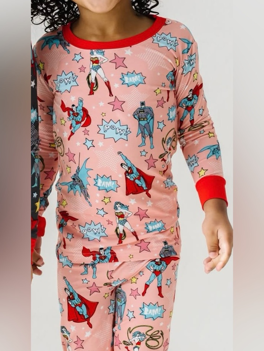 Little Sleepies pink justice league 2 piece set